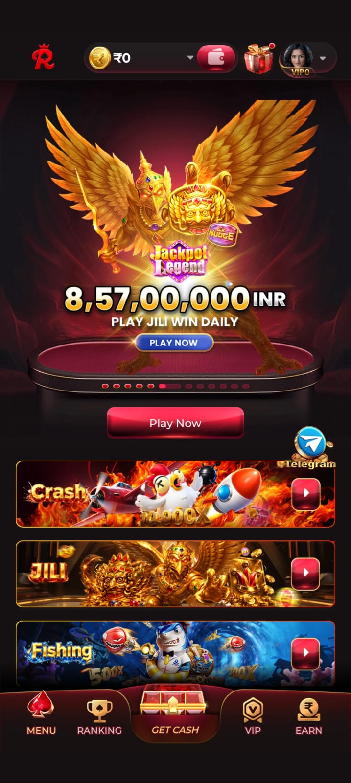 RAJACE Game login and register